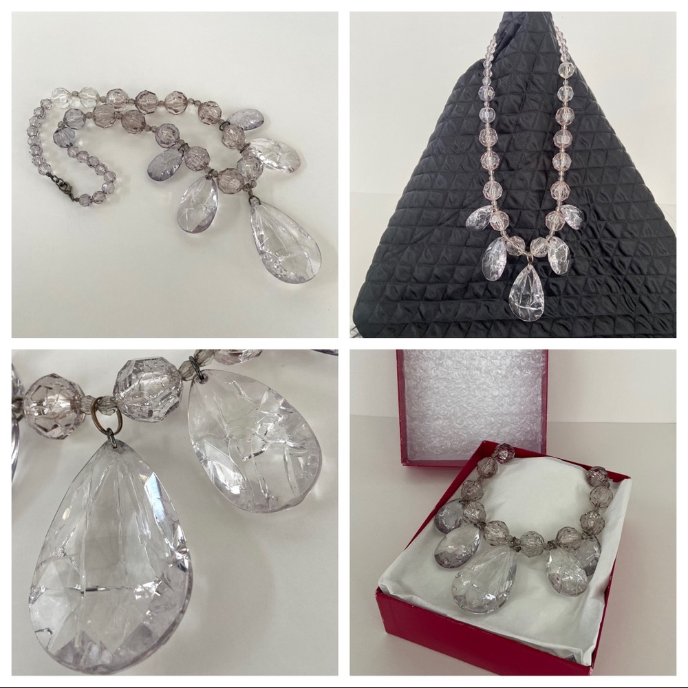 NWOT Crackle Statement Necklace